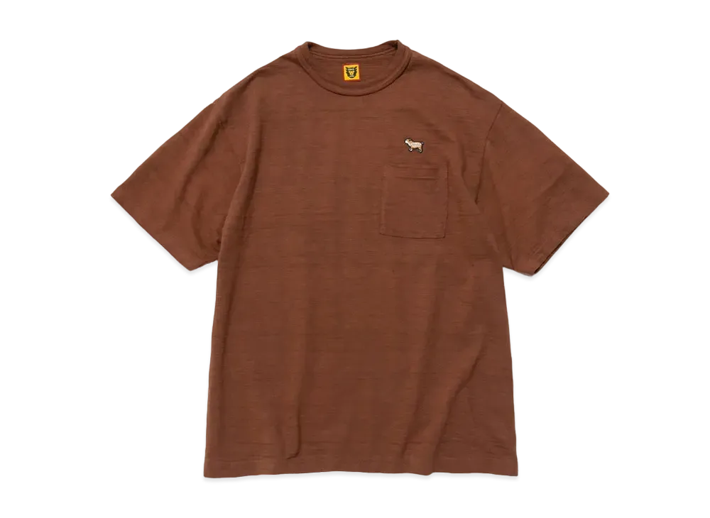 HUMAN MADE POCKET COLOR T-SHIRT "Brown"