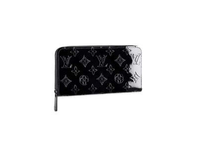 Louis Vuitton Monogram Vernis Zippy Wallet "Noir Manietic"
