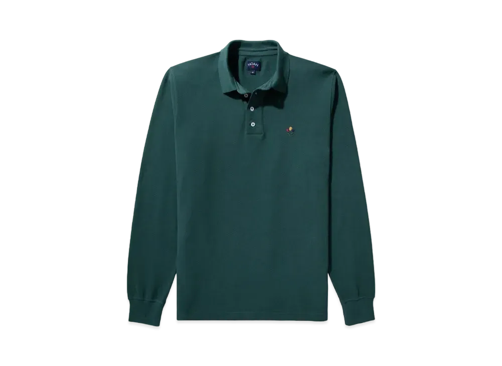 Noah Long Sleeve Pique Polo "Green"