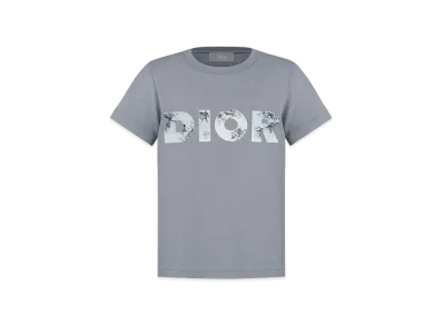 DIOR x DANIEL ARSHAM Logo T-shirt "Blue gray"