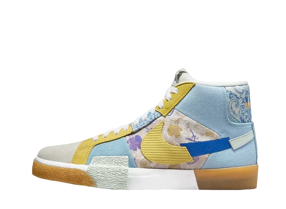Nike SB Zooom Blazer Mid Edge "Floral Paisley Boarder Blue"