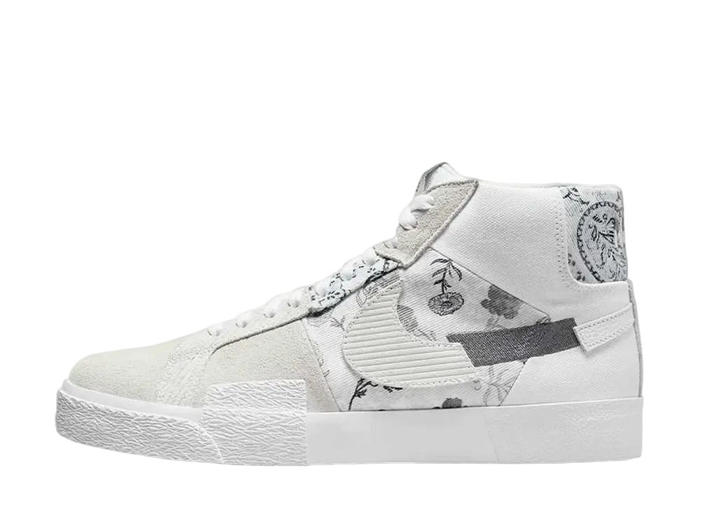Nike SB Zooom Blazer Mid Edge "Floral White Grey"
