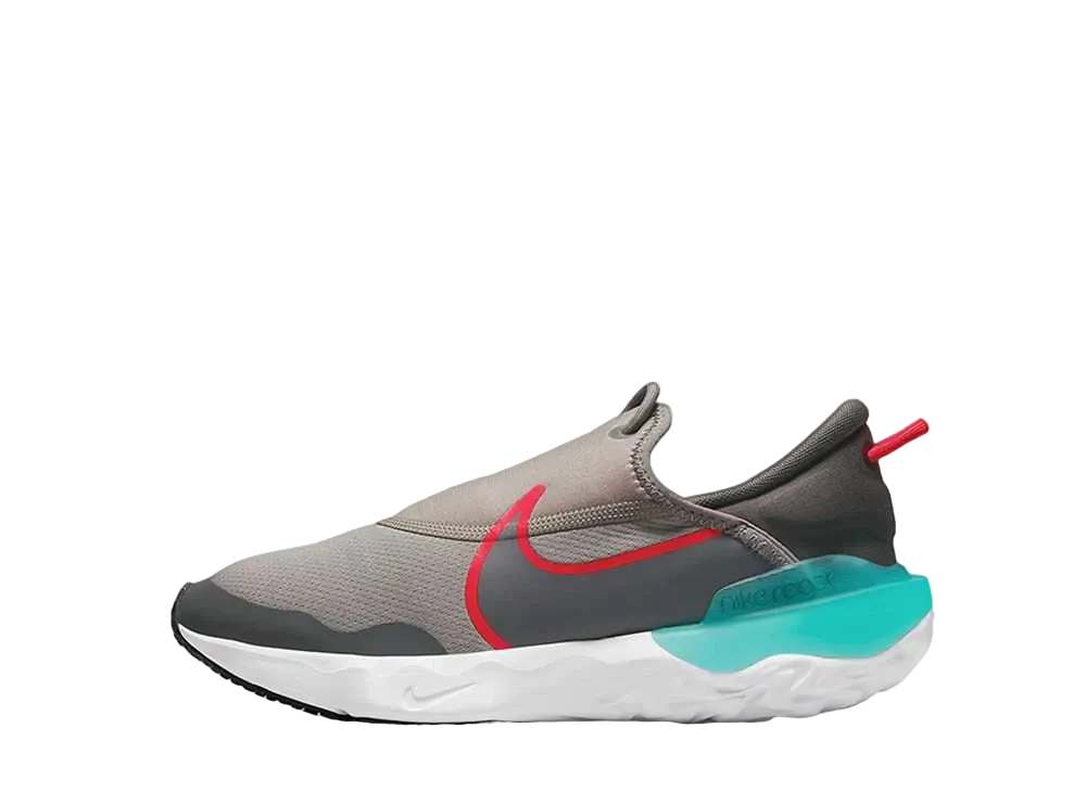 ナイキ GS フロー "フラット ピューター/サイレン レッド"