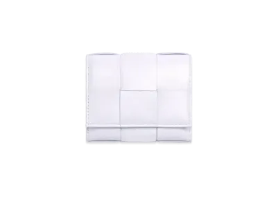 Bottege Veneta Tri-Fold Fastener Wallet Intrecciato Leather "Mars Washed"