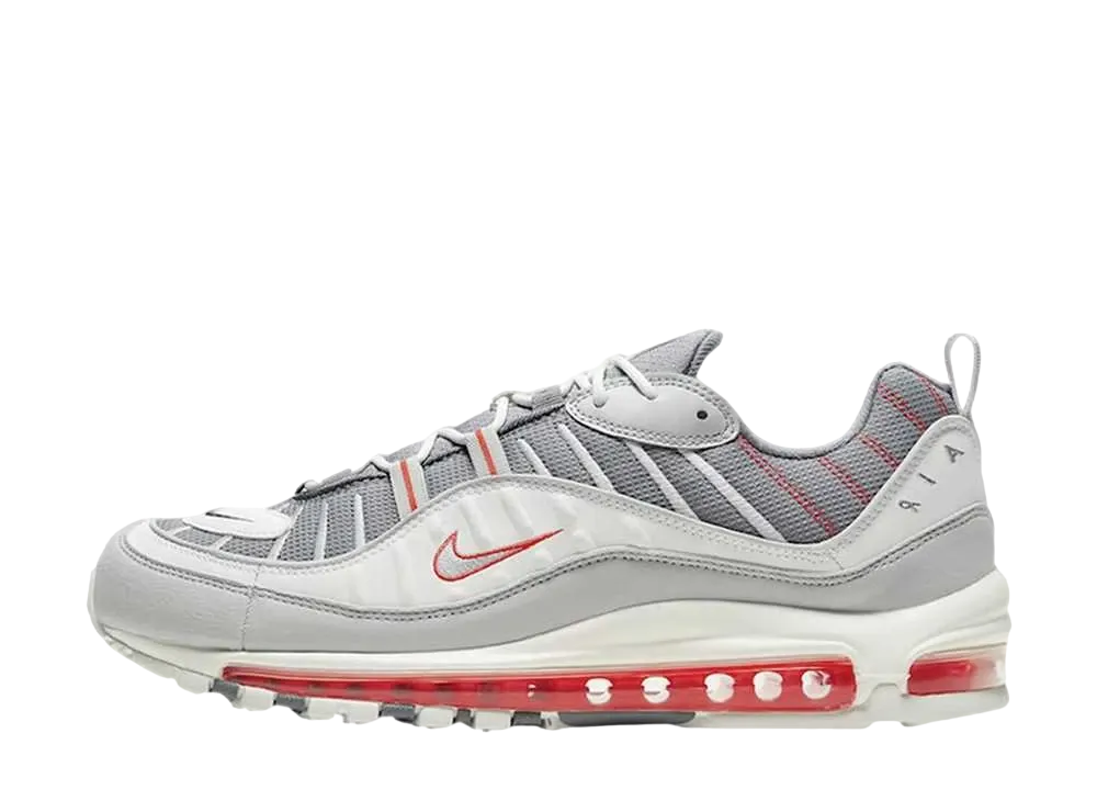 ナイキ エアマックス 98 "グレイ/セイル/ハバネロ レッド"