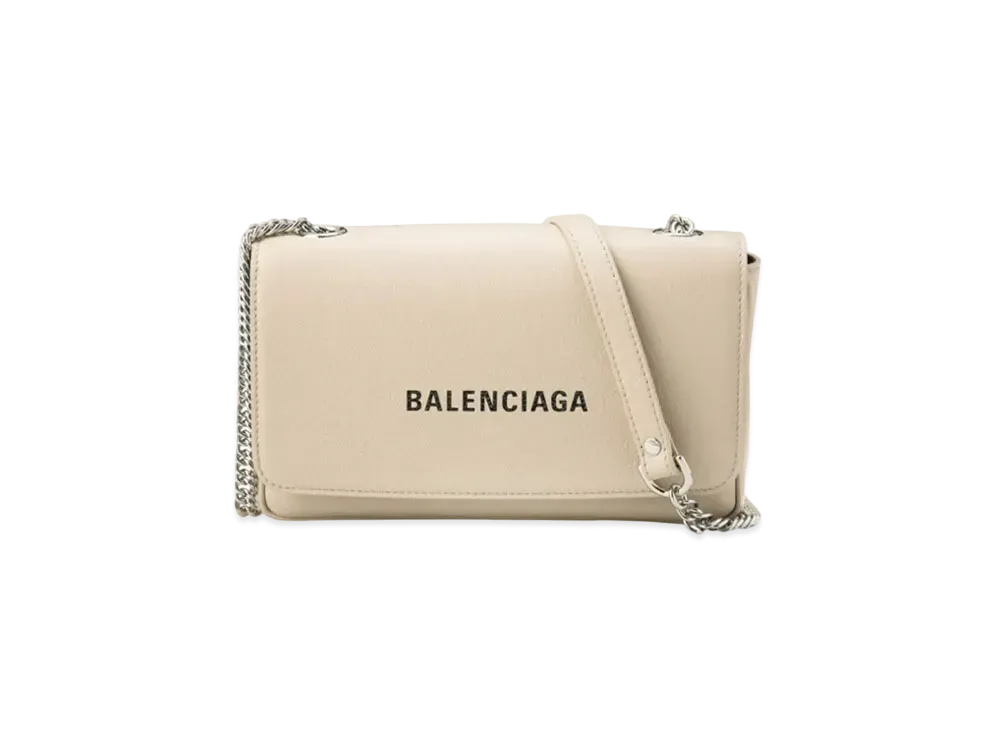 Balenciaga Everyday Chain Wallet ”Beige”
