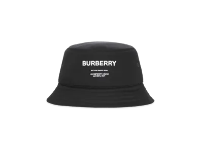 BURBERRY Padded Nylon Bucket Hat "Black"