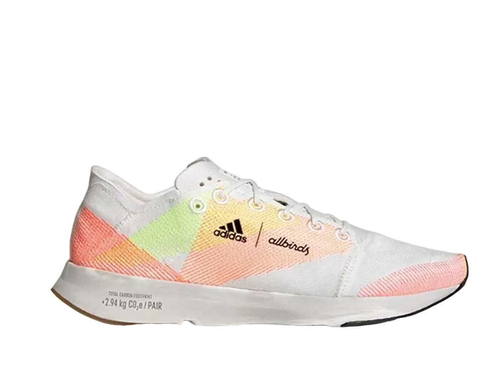 オールバース × アディダス 2.94 KG CO2E "ノンダイド/コアブラック/アシッドレッド"