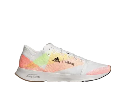 Allbirds × adidas Women's Adizero 2.94 KG CO2E "Non Dye/Core Black/Acid Red"