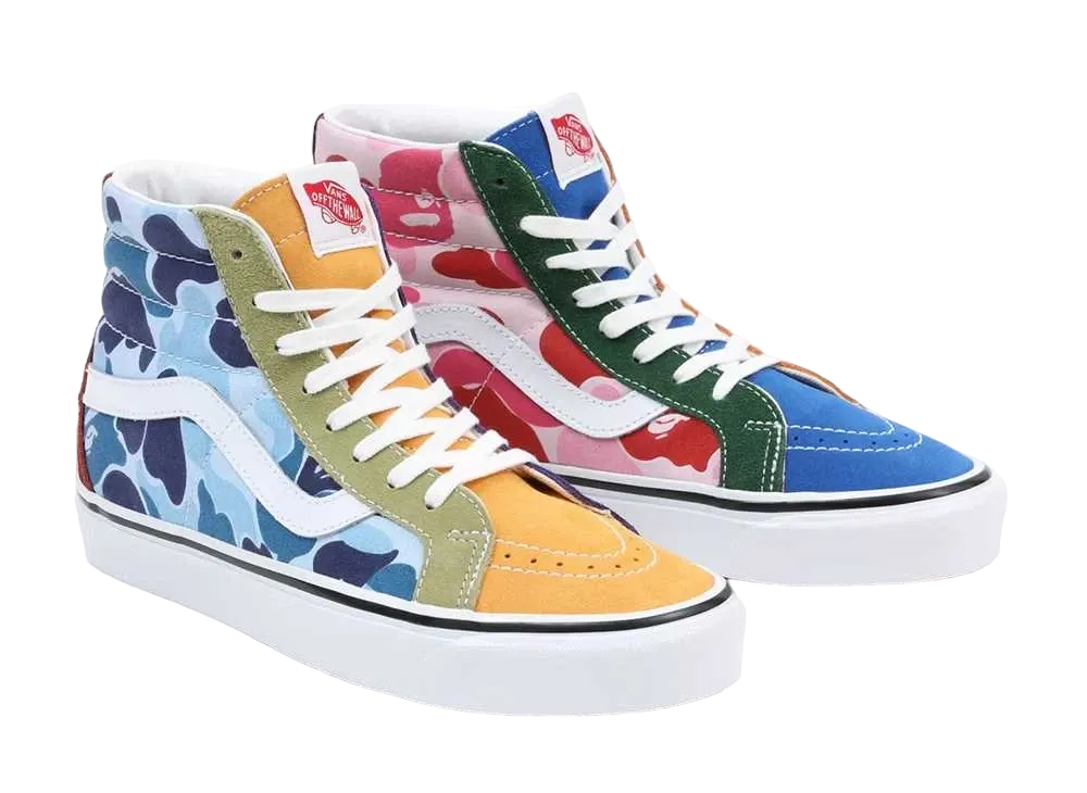 A BATHING APE®︎ × Vans SK8-Hi "Multi Camo"