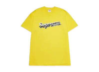 Supreme Chrome Logo Tee "Yellow"