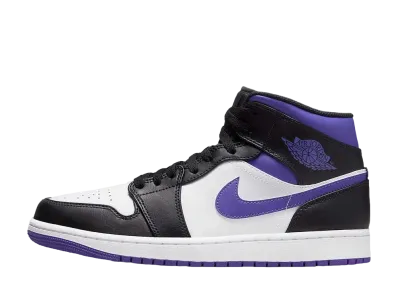 Nike Air Jordan 1 Mid "Black/Court Purple"