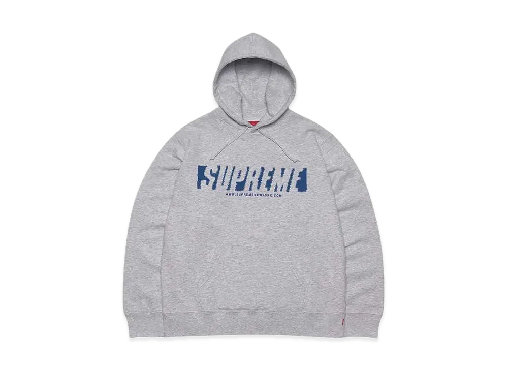 Supreme Reflective Cutout Hooded Sweatshirt "Grey"