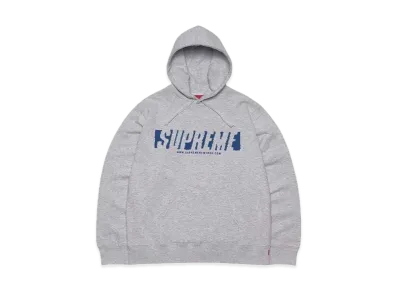 Supreme Reflective Cutout Hooded Sweatshirt "Grey"
