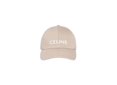 CELINE Baseball Cap In Cotton "Beige"