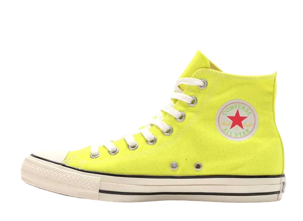 Converse All Star Musenshoku Canvas EC Hi "Neon yellow"