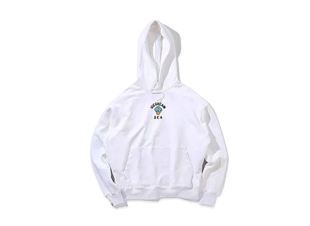 WIND AND SEA x ICECREAM COTTON HOODIE (CREAM) "White"