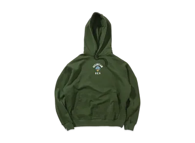 WIND AND SEA x ICECREAM COTTON HOODIE (CREAM) "Olive Drab"