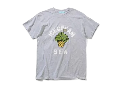 WIND AND SEA x ICECREAM COTTON T-SHIRT (ICE) "Gray"
