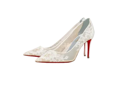 Christian Louboutin Lace554 85mm "White"