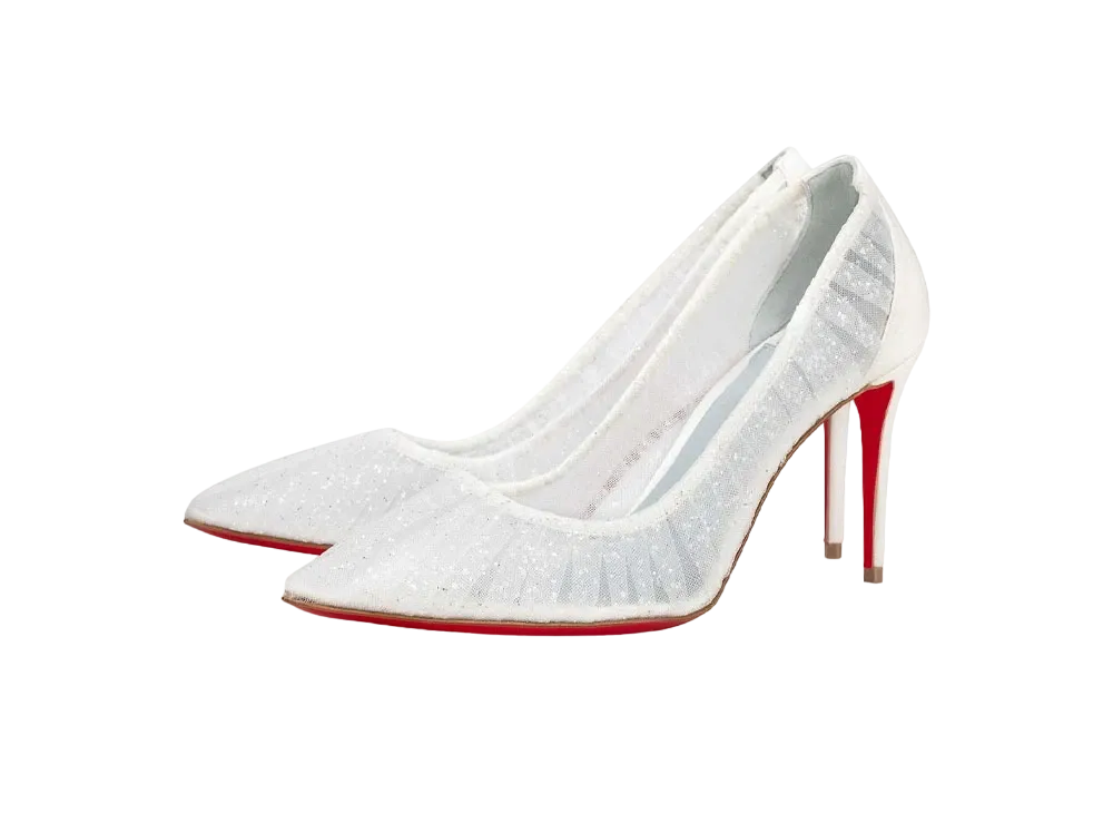 Christian Louboutin Kate Draperia 85mm "White"