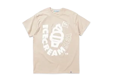 WIND AND SEA x ICECREAM COTTON T-SHIRT (CREAM) "Beige"