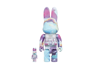 Bearbrick MY FIRST R@BBRICK B@BY MARBLE Ver. 100% & 400%