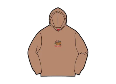 Supreme Dragon Hooded L/S Top "Light Brown"