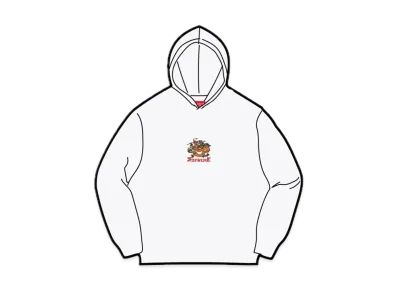 Supreme Dragon Hooded L/S Top "White"