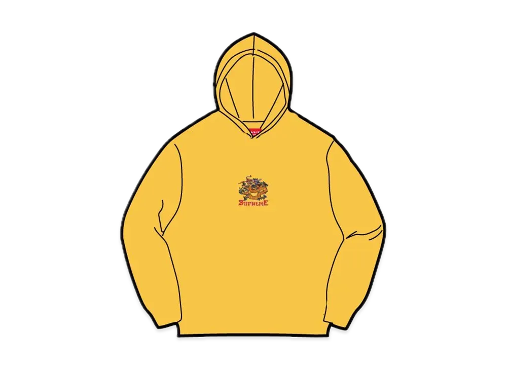Supreme Dragon Hooded L/S Top "Gold"