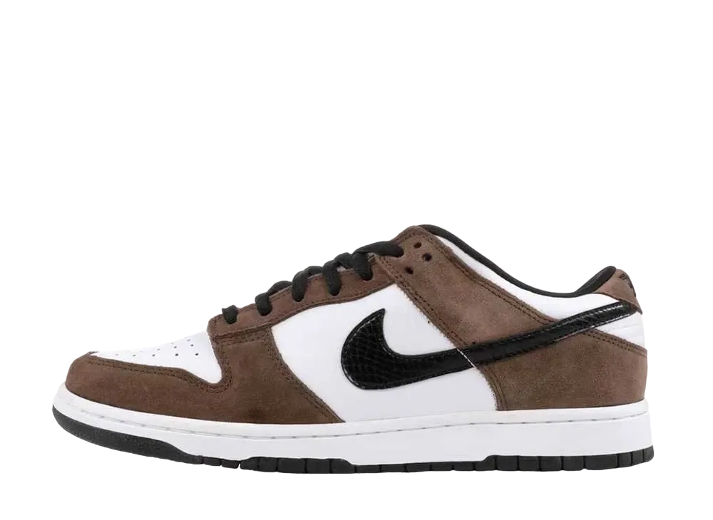 Nike SB Dunk Low "White/Black/Trail End Brown"
