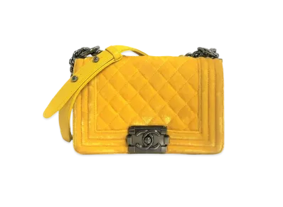 CHANEL Velvet Boy chanel "Yellow"