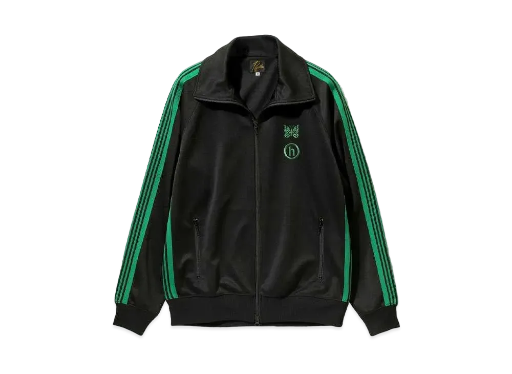 Needles x HIDDEN Track Jacket - Poly Smooth "Black"