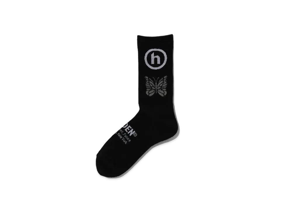 Needles x HIDDEN Jacquard Socks - Papillon x Hidden 