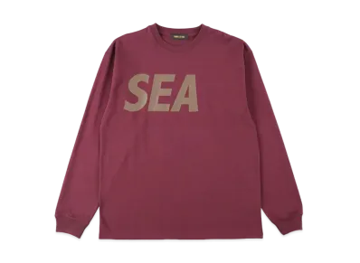 WIND AND SEA SEA L/S T-SHIRT "Bordeaux G.Gray"