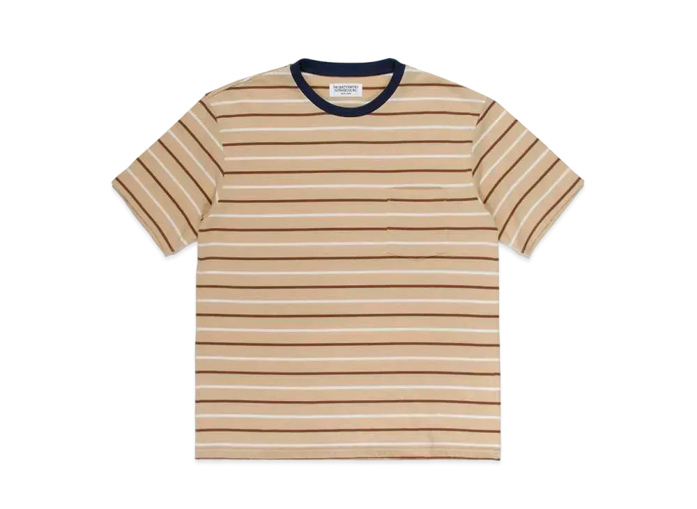 WAMA-0397WACKO MARIA STRIPED T-SHIRT "Orange"