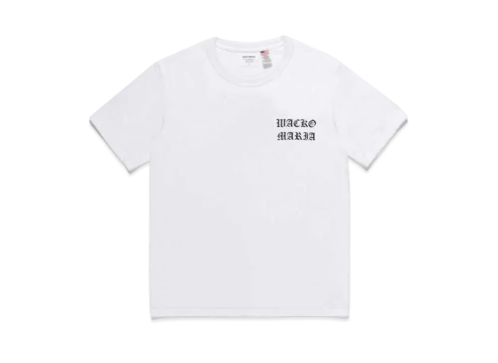 WACKO MARIA US FABRIC T-SHIRT #1 "White"