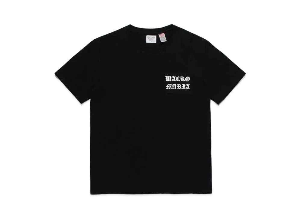 WACKO MARIA US FABRIC T-SHIRT #1 "Black"