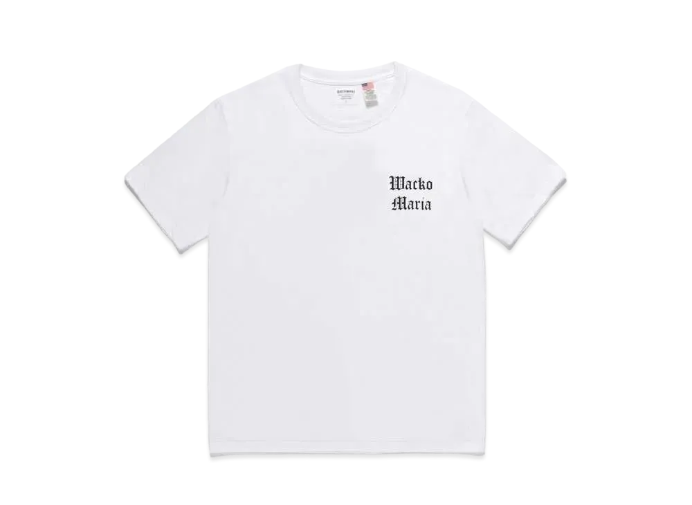 WACKO MARIA US FABRIC T-SHIRT #2 "White"