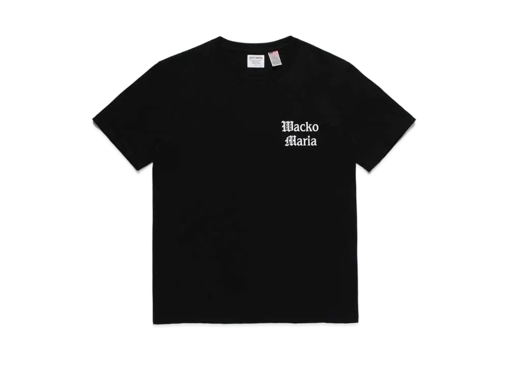 WACKO MARIA US FABRIC T-SHIRT #3 "Black"