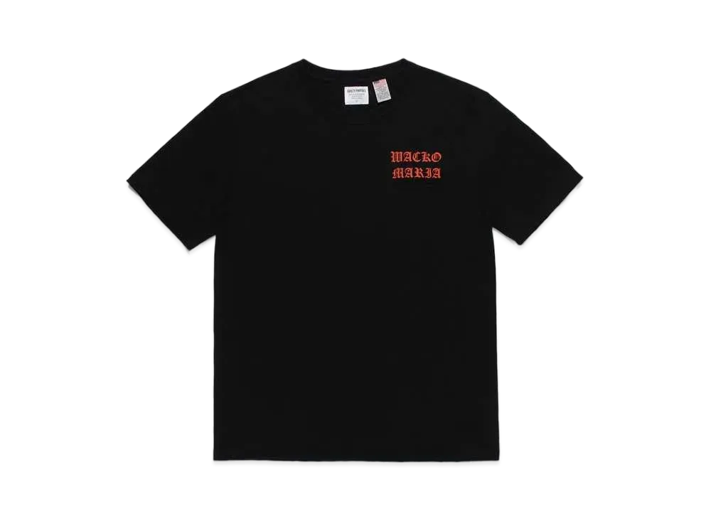 WACKO MARIA US FABRIC POCKET T-SHIRT #1 "Black"