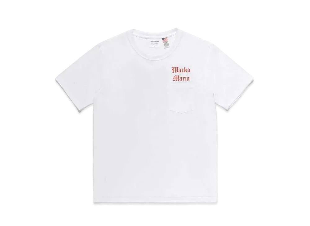 WACKO MARIA US FABRIC POCKET T-SHIRT #2 "White"