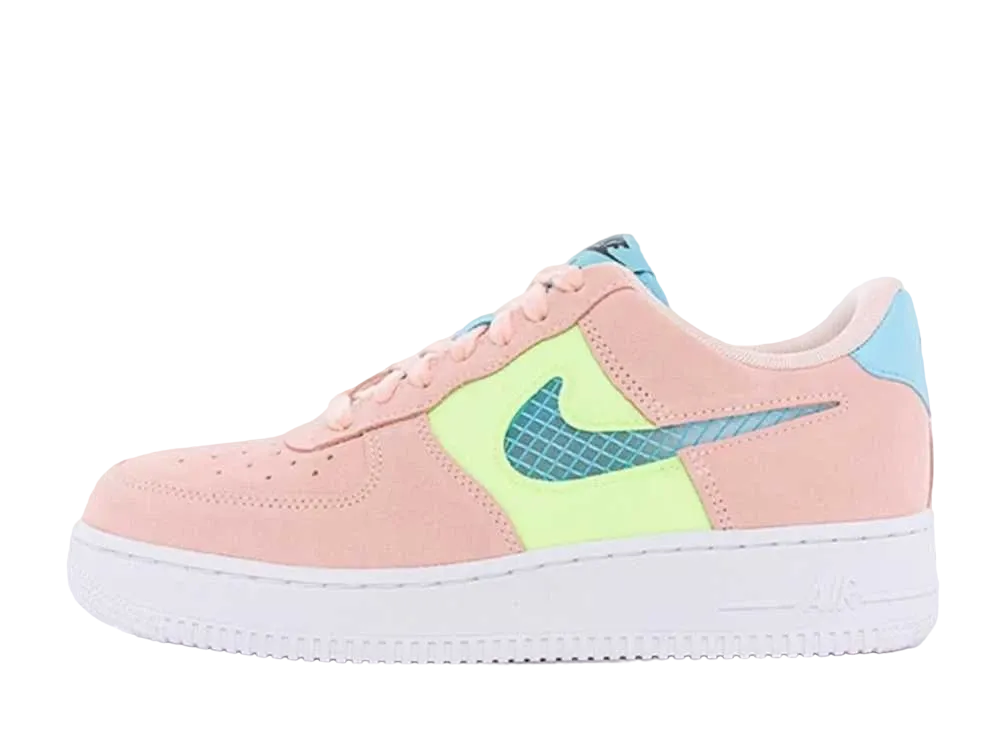 ナイキ ウィメンズ エアフォース1 ロー "ウォッシュド コーラル/ゴースト グリーン"