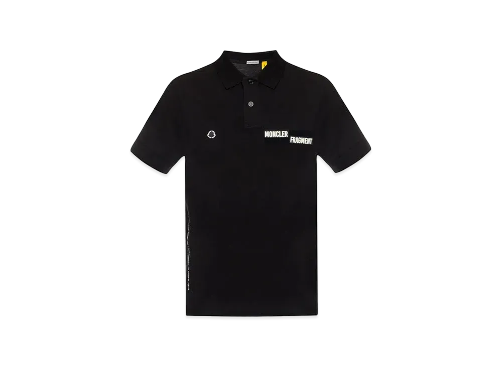 MONCLER FRAGMENT 黒ポロシャツ MONCLER モンクレール ×FRAGMENT MAGLIA POLO MANICA CORTA