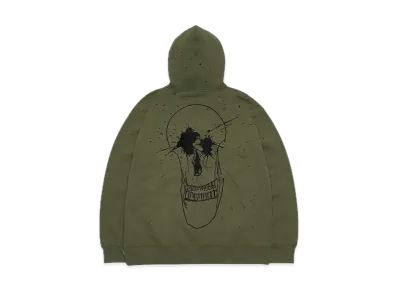Supreme Ralph Steadman Skull Hooded Sweatshirt "Light Olive"