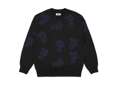 PALACE MULTI P FLATLOCK CREW "Black"
