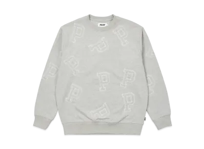 PALACE MULTI P FLATLOCK CREW "Grey Marl"