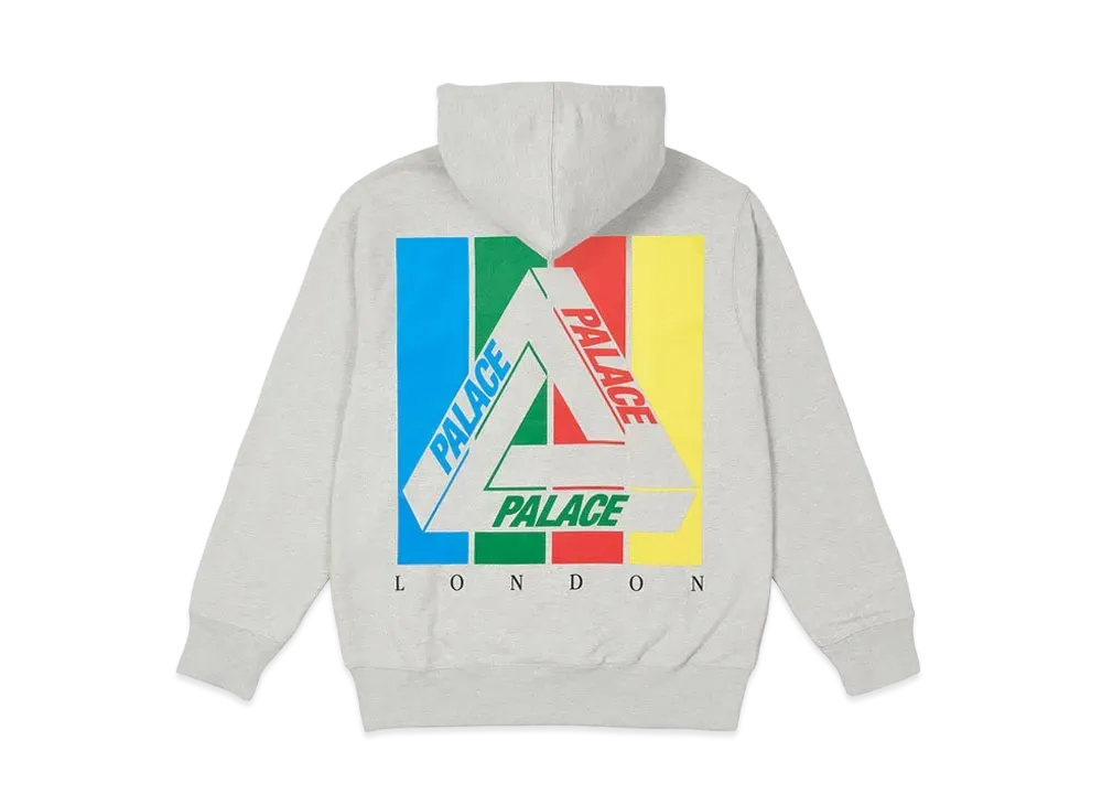 PALACE TRI-EMB HOOD "Grey Marl"