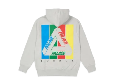 PALACE TRI-EMB HOOD "Grey Marl"
