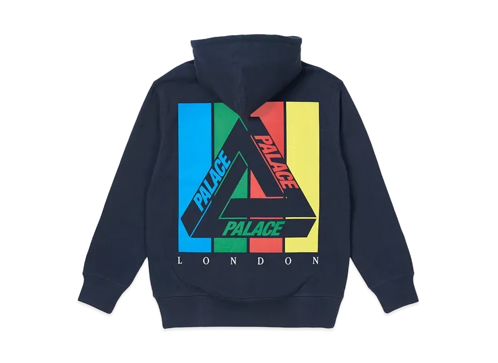 PALACE TRI-EMB HOOD "Navy"